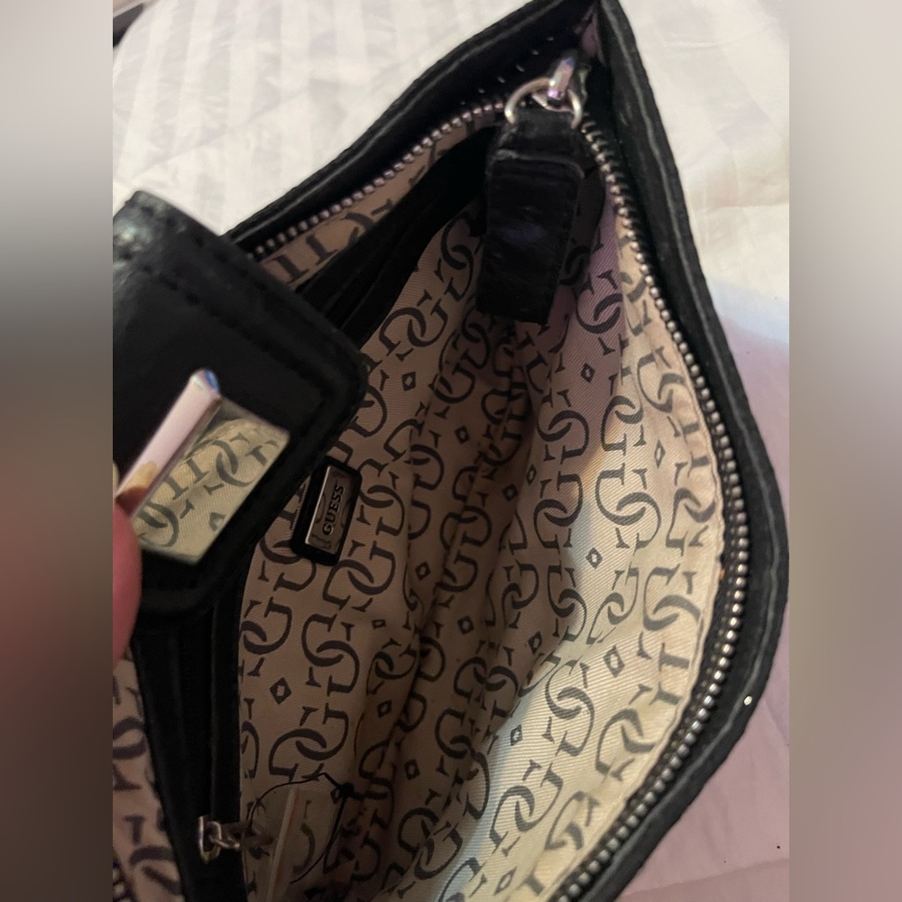 Guess Black Wristlet with Silver Details - Picture 6 of 10